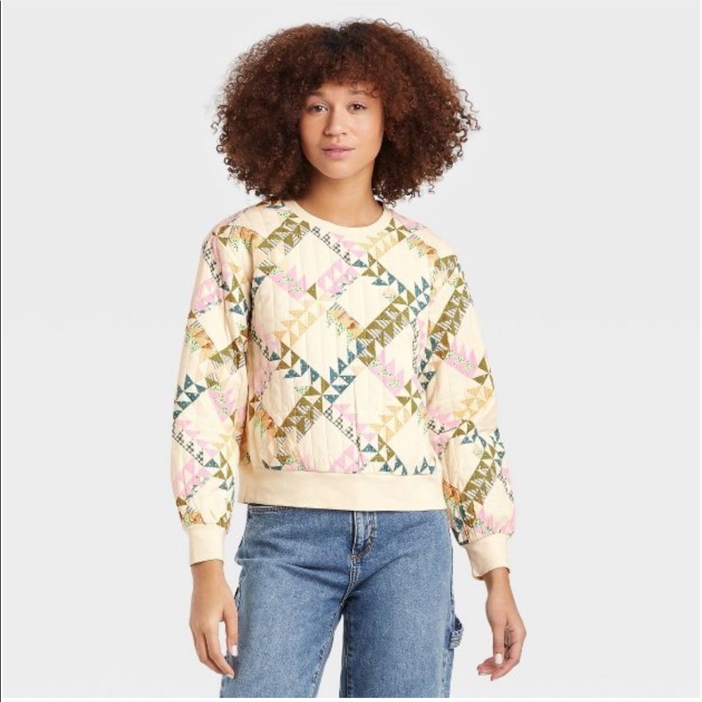 Universal Thread Women's Quilted Pullover Sweatsh… - image 2